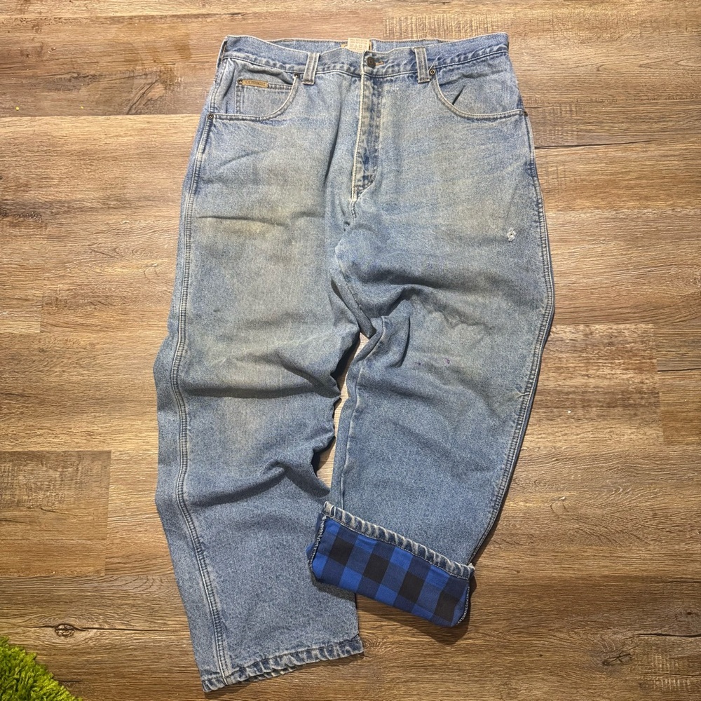 Flannel‎ Lined Workwear Relaxed Fit Jeans